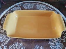 CHANTAL MUSTARD HANDCRAFTED rectangle Baking Casserole Dish 9x13x2 3 1/4 quart