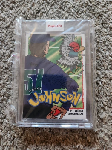 Topps Project 70 Card 299 Randy Johnson By Ermsy Pokemon Pidgey Print Run 3,238
