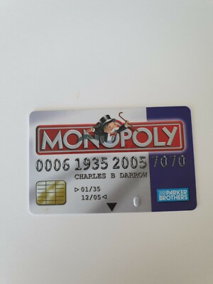 MONOPOLY Australian Here Now Electronic - Replacement BANK CARD Purple