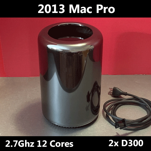 2013 Mac Pro 2.7GHz 12-Cores Double AMD D300 64GB RAM 1TB Apple Pcie SSD - Afbeelding 1 van 1