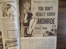 1955 Picturegoer Mag(MARILYN  MONROE/ALEX NICOL/PIPER LAURIE/JUDY GARLAND/PAOLI)