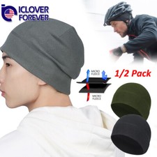 1/2x Military Fleece Beanie Skull Cap Winter Warm Helmet Liner Watch Ski Men Hat