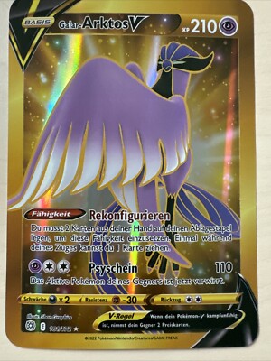 Große A5 Pokemon Jumbo XXL Oversize Karte: Galar-Arktos V