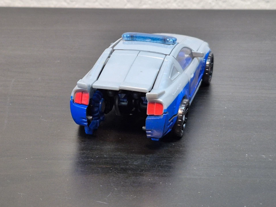 Hasbro Transformers Recon Barricade Loose EX Saleen Mustang Silver/Blue READ - Image 4 of 4