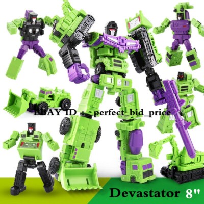 BHX Devastator Engineering Truck Robot Combiner Action Figure 8'' Toys In Stock