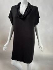 Motto Womens Black Cowl Neck Tunic Dress 1X Rayon/Spandex Blend