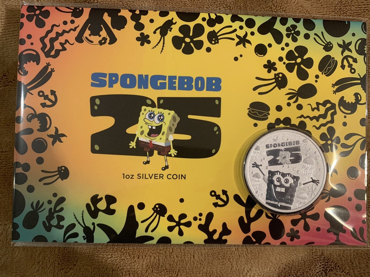 2024 Perth Mint 1oz Silver Coin In Card - Spongebob Squarepants 25th  Anniversary | eBay Australia