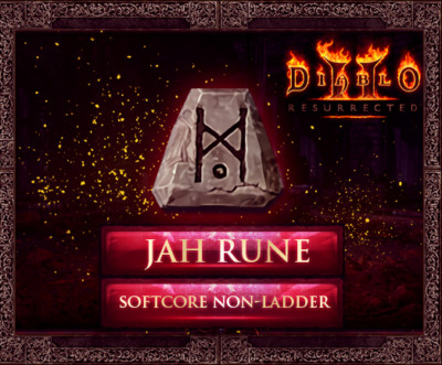 D2R Diablo 2 Resurrected Softcore NON-Ladder HR Jah Rune Fast delivery  