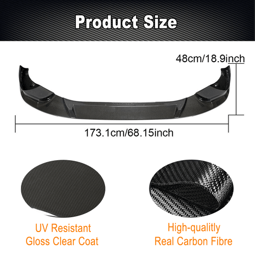 Carbon Frontlippe Front Stoßstangen Spoiler Für BMW X3 M F97 X4 M F98 2018-2023 - Picture 8 of 13