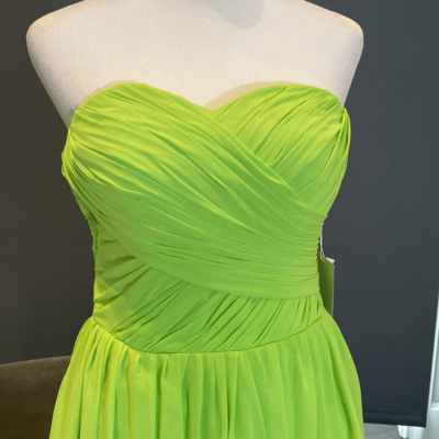 lime green homecoming dresses Daleyza Embellished Strapless Evening Gown in Sage Green main image 0
