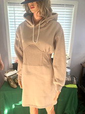 WINDSOR - Tan Sweater Dress With Hood Size Small