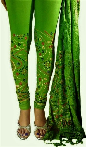 Green Multicolored Printed Cotton 