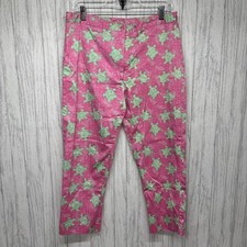 Womens Size 10 Lilly Pulitzer Vintage Cropped Sea Turtle Pants EUC