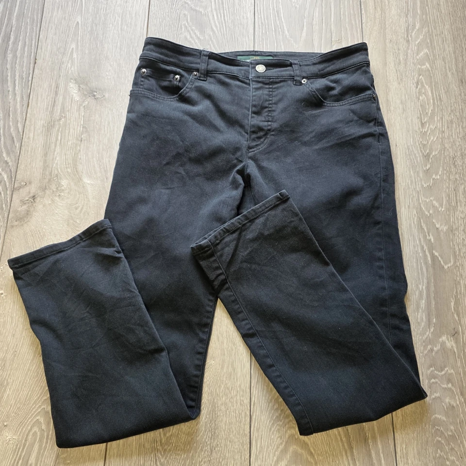 Lauren Ralph Lauren Jeans Co. LRL Heritage Women's Size  W28 x L28 Black Jeans - Image 3 of 4