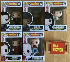 Complete Set Funko Pulp Fiction Pops Vaulted Jimmie Butch ++ W/Bonus Free Ship