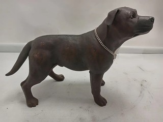 Large Realistic Staffordshire Bull Terrier Dog Figurine Statue