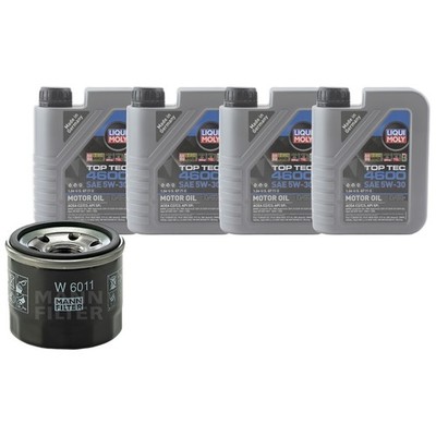 4L Liqui Moly Top Tec 4600 5W-30 Mann Engine Oil Change Kit for Smart Fortwo RWD