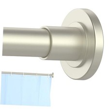 Brushed Shower Curtain Rod 31 to 68 Inch,1 Inch Diameter 31-68 Nickel