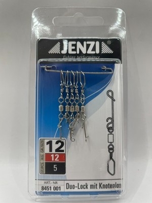Jenzi Duo-Lock mit Knotenlos Wirbel Größe 12