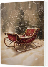 Christmas Photo Album 4x6 Inch Winter Sleigh Memory Book 36 Photos Keepsake