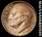 1951-S Roosevelt Dime - Choice Gem Brilliant Unc  Color  Lustrous  #J9947