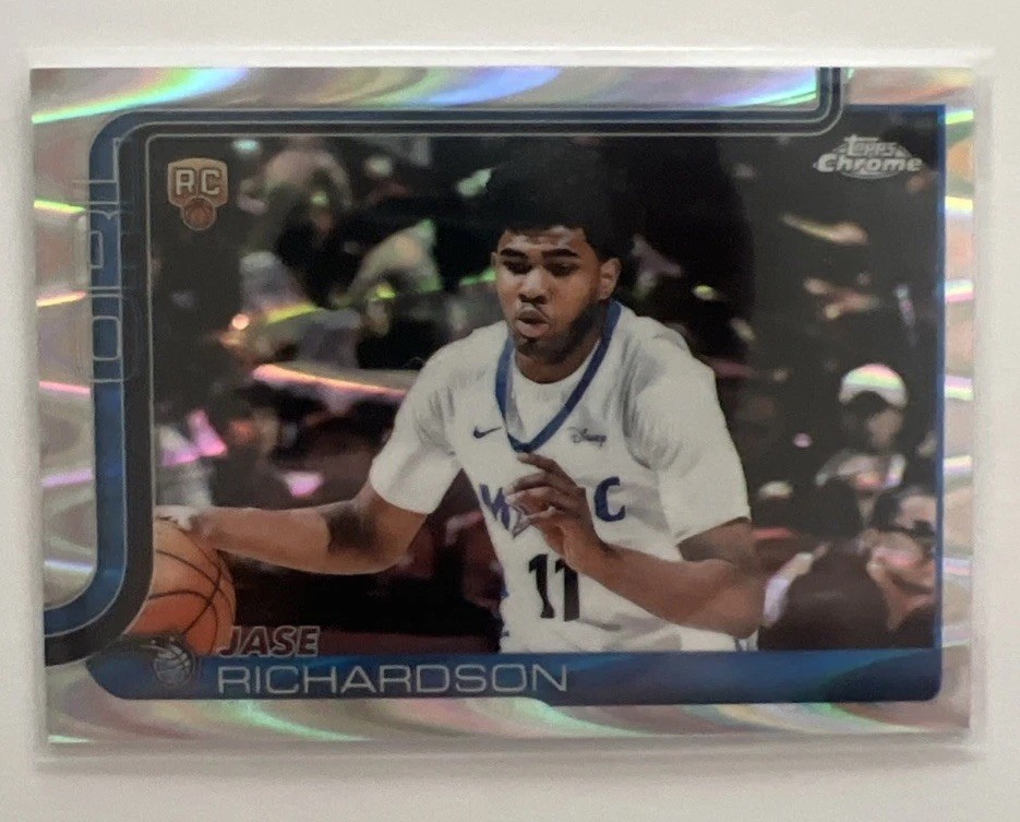 2025-26 Topps Chrome - Jase Richardson #275 Raywave Refractor (RC) Orlando Magic