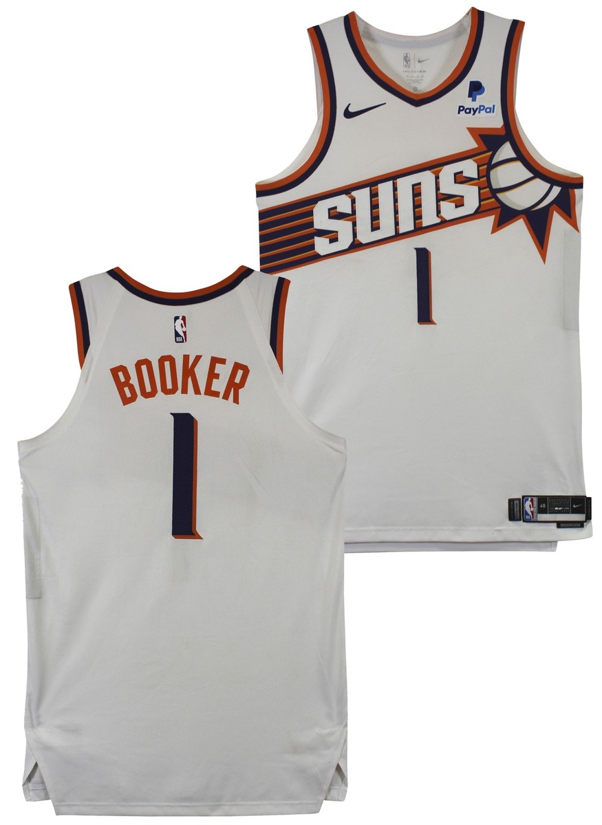 Suns Devin Booker Game Worn 11/19/23 Vs Utah White Nike Jersey
