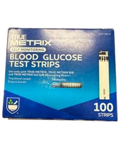 100 Rite Aid True Metrix Diabetic Blood Glucose Test Strips Expires 12/25