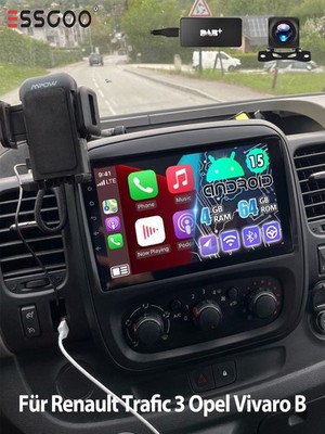 DAB+ Android 15 Autoradio Für Opel Vivaro B Renault Trafic 2014-2019 Carplay GPS