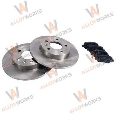 Bremsscheiben Voll Ø264 + Bremsbeläge Hinten Für OPEL ZAFIRA A B MERIVA A B