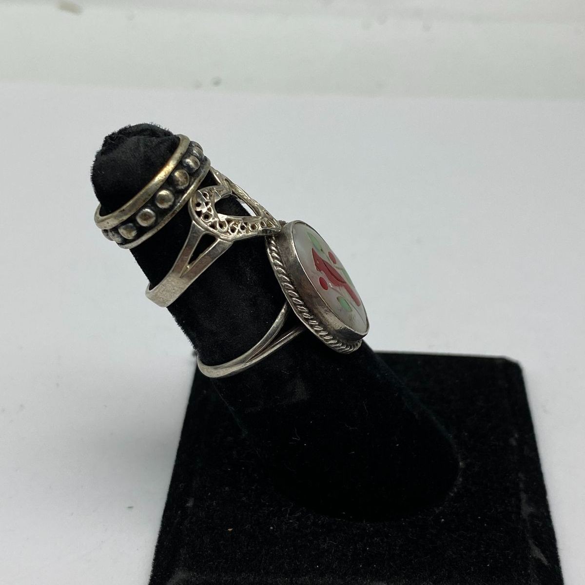 Sterling Silver Assorted Ring/Earring/Necklace Je… - image 8