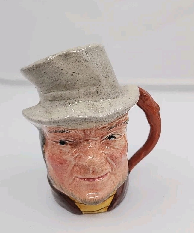 Bill Sykes Toby Mini 3.75" Mug Vintage Sterling Pottery England Dickens