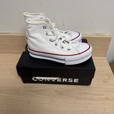 Converse Kids Chuck Taylor All Star EVA Lift High Top Sneakers White
