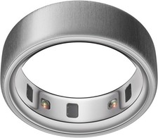 Oura Ring 4 Brushed Silver Smart Ring Activity Sleep Heart Size 11 Excellent