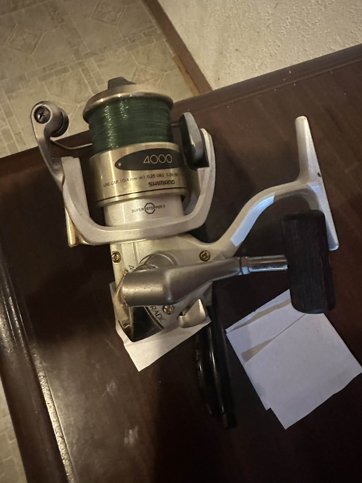 Vintage Shimano 4000 Spinning Reel Super Stopper II Silver M
