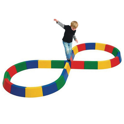 Figure 8 Balance Beam Set   27-Piece Interlocking Balance Course for Kids. Durab
