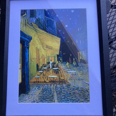  Vincent Van Gogh - The Cafe. Print. Framed. Nice Condition.