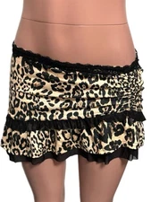 Y2K Inspired S Muse Micro Mini Ruffled Ruched Tiered Skirt S NWTS Coquette Girl