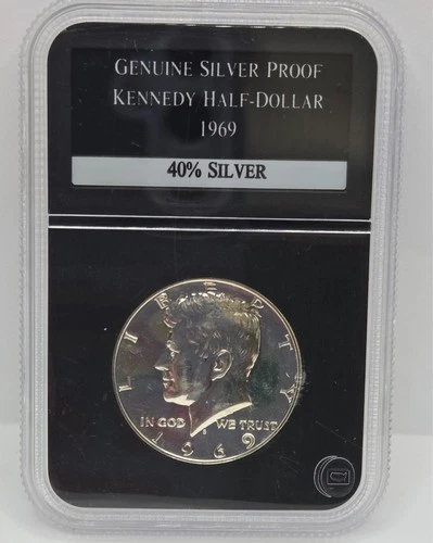 1969 S Silver Proof Kennedy Half Dollar - PCS Stamps & Coins