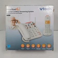 VTech SN5147 Amplified Corded/Cordless Senior Phone Big Button Answering Machine