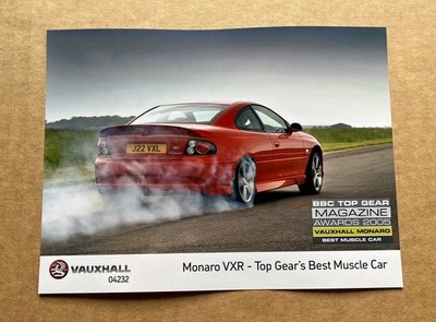 Vauxhall Monaro VXR Press Photograph - 'Best Muscle Car Award 2005'