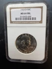 1953-D Franklin 50C Silver Half Dollar, NGC MS64 FBL