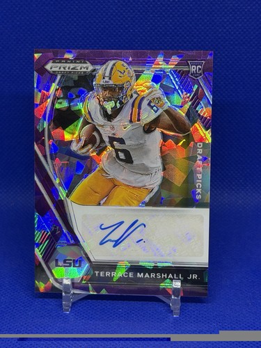 Terrace Marshall Jr. #DPA-TMJ 2021 Panini Prizm Draft Picks Autographs card