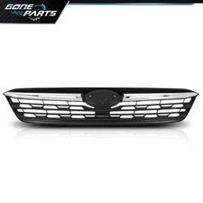 Front Bumper Upper Grille Grill w/Chrome Trim Fit For 2020-2023 Subaru Impreza