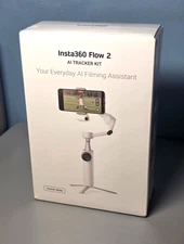 Insta360 Flow 2 3-Axis AI-Powered Smartphone Gimbal, Summit White -Sealed