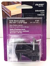 Prime-Line Brown Plastic Drawer Track Guide Kit R 7321 PRIME-LINE R 7321