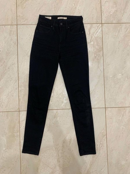 Women Levi's Jeans Black 24 / XXS #1U49