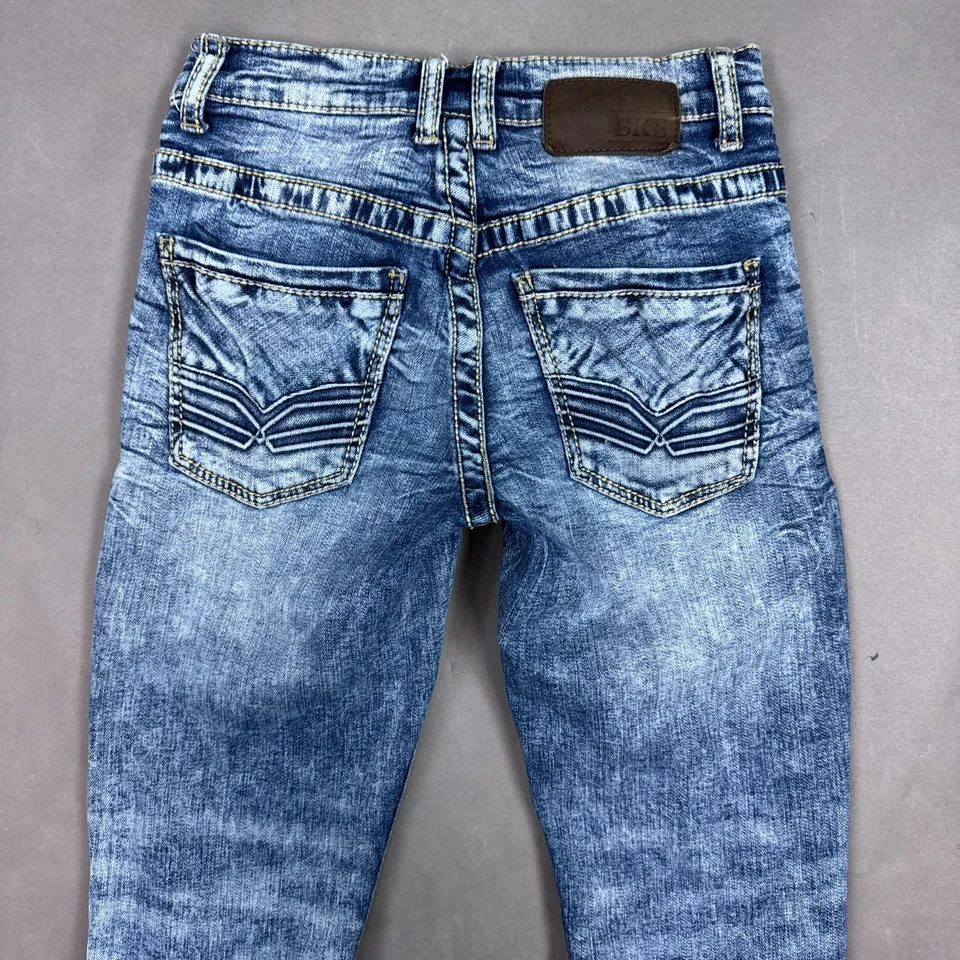 Buckle BKE Jeans Mens 27x32 Blue Alec Thrashed Destroyed Denim Pants Washed Out - Image 4 of 4