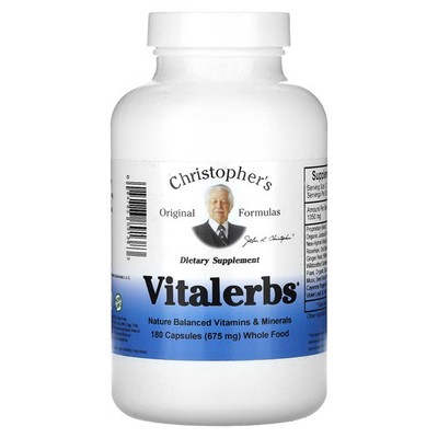 2 X Christopher's Original Formulas, Vitalerbs, 675 mg, 180 Capsules-worldwide