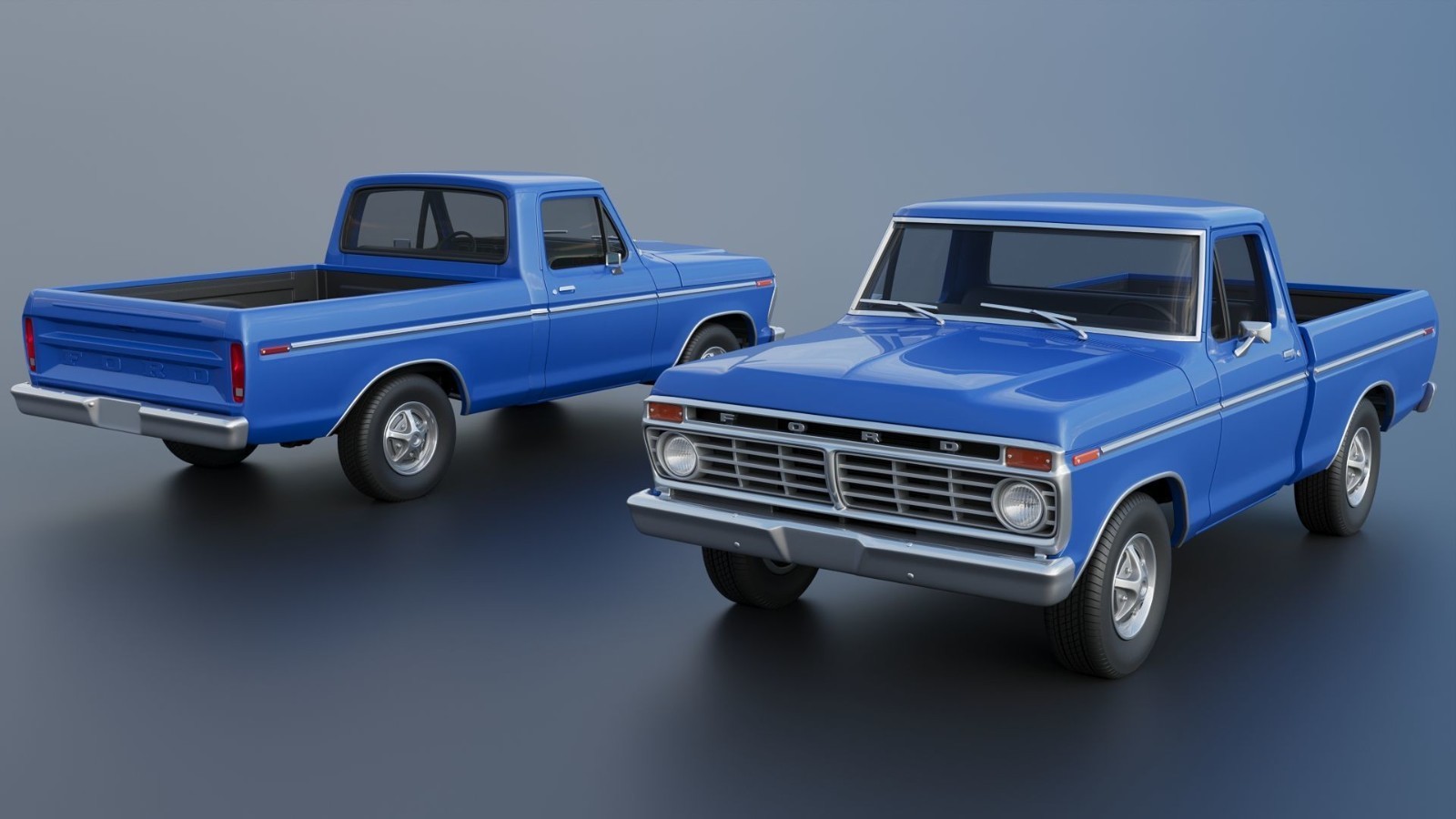 3D Printed RC Body/Shell 1/10 1973 Ford F100 313WB UNFINISHED